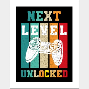 next level unlocked for Gamer Pc Consoles Posters and Art